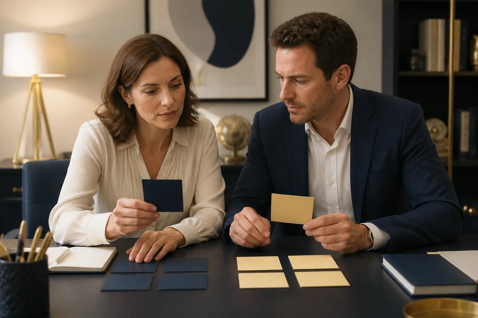 Two planners separate deadline cards from appointment cards